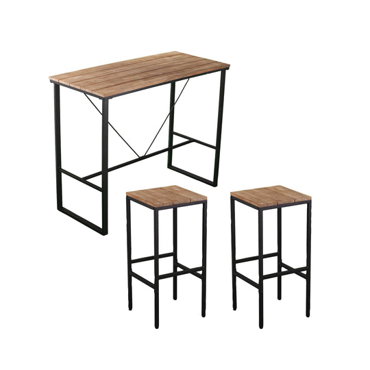 SEI Furniture Venallo 3pc Indoor/Outdoor Space Saving Bar Set OUTDOOR DINING SETS