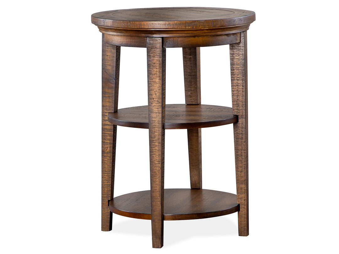Bay Creek Toasted Nutmeg Round Accent End Table - T4398-35