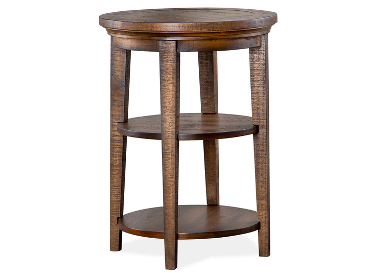 Bay Creek Toasted Nutmeg Round Accent End Table - T4398-35