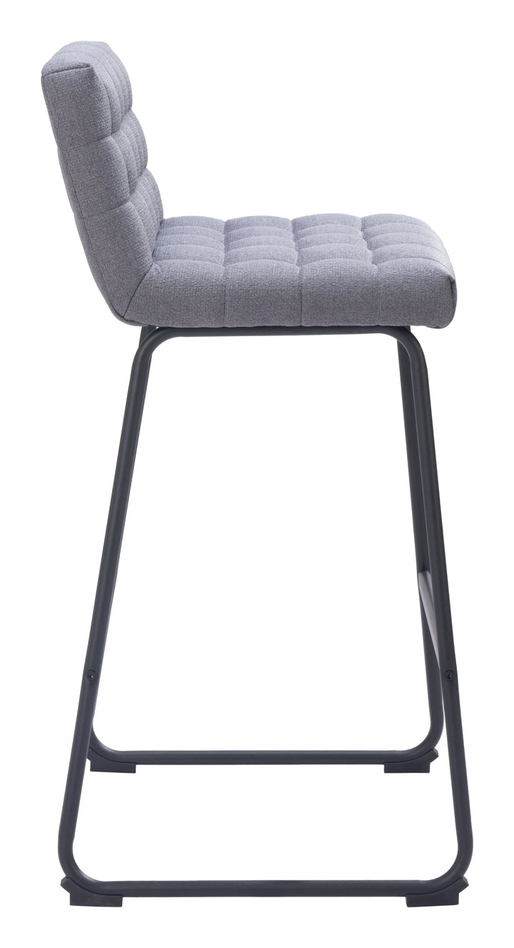 Pago Barstool (Set of 2) Gray - AmericanHomeFurniture