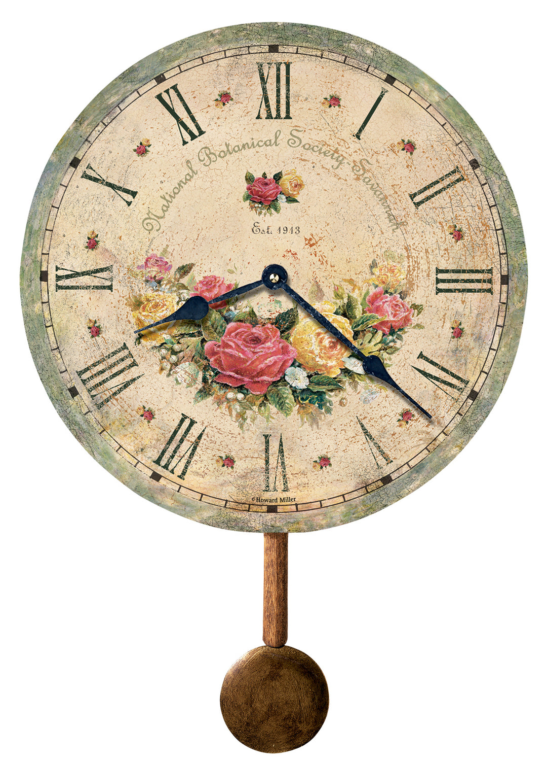 American Home Furniture | Howard Miller - Savannah Botanical Society VI Wall Clock