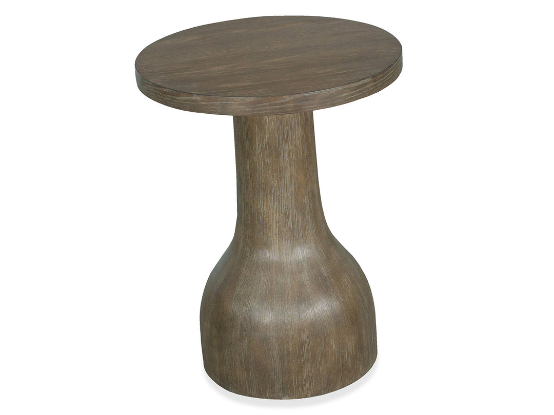 Bosley Lt. Brown Porpoise Round Accent Table - T5693-35