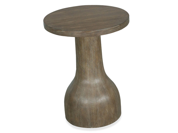 Bosley Lt. Brown Porpoise Round Accent Table - T5693-35