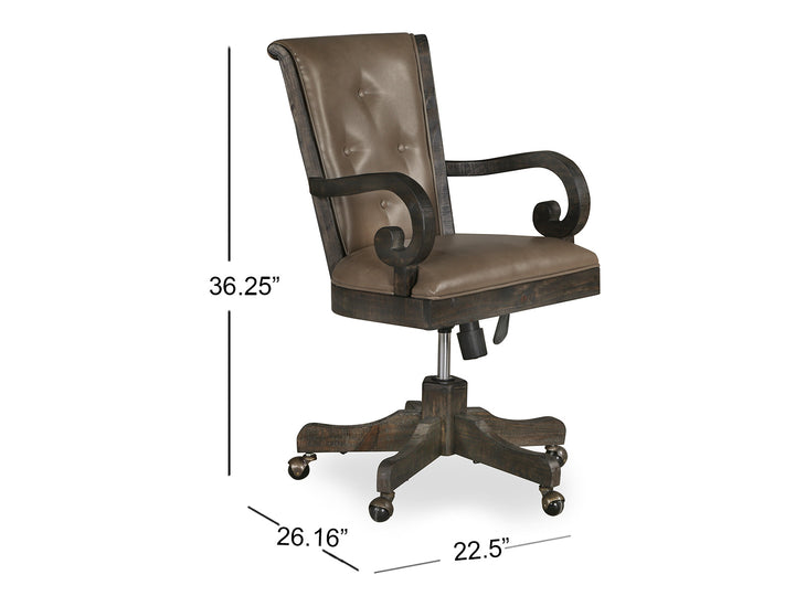 Bellamy Peppercorn Fully Upholstered Swivel Chair - H2491-83