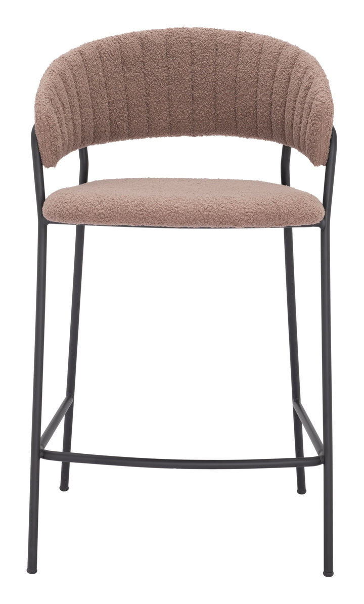 Josephine Counter Stool (Set of 2) Brown - AmericanHomeFurniture