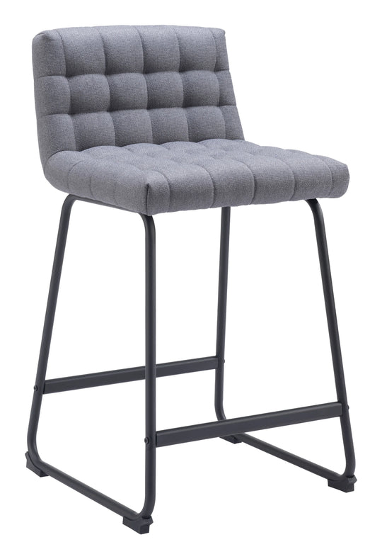 Zuo Pago Counter Stool (Set of 2) Gray BAR STOOLS + COUNTER STOOLS