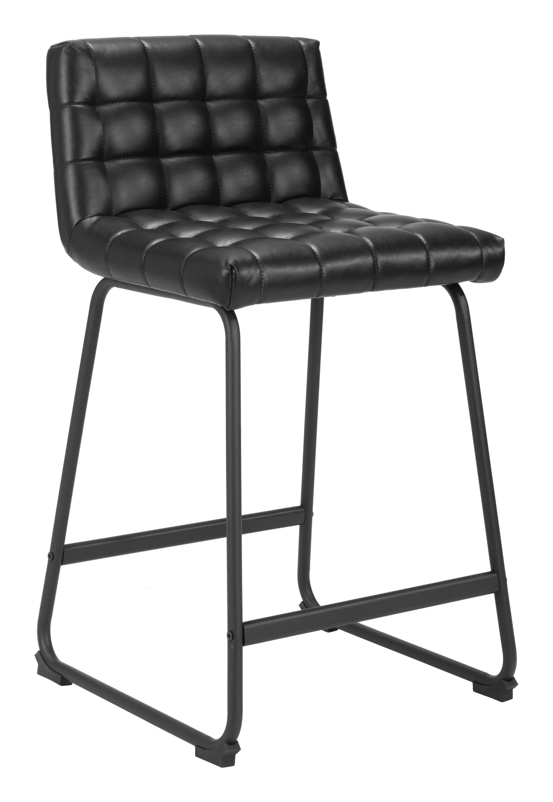 Pago Counter Stool (Set of 2) Black - AmericanHomeFurniture
