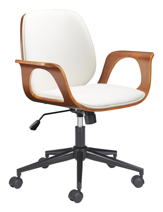 Zuo Ali Office Chair White OFFICE CHAIRS