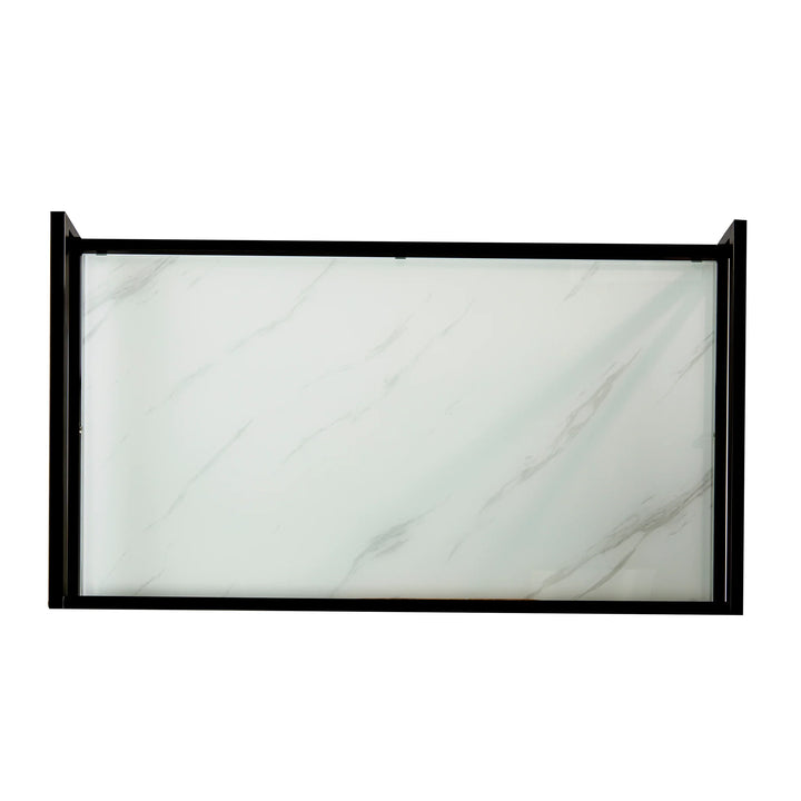 Maxton Bar Cart – Black and White - AmericanHomeFurniture