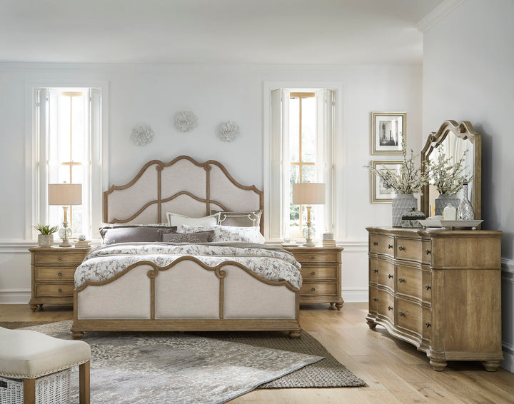 Weston Hills Flax Seed Queen Upholstered Bed - P293-BR-K1