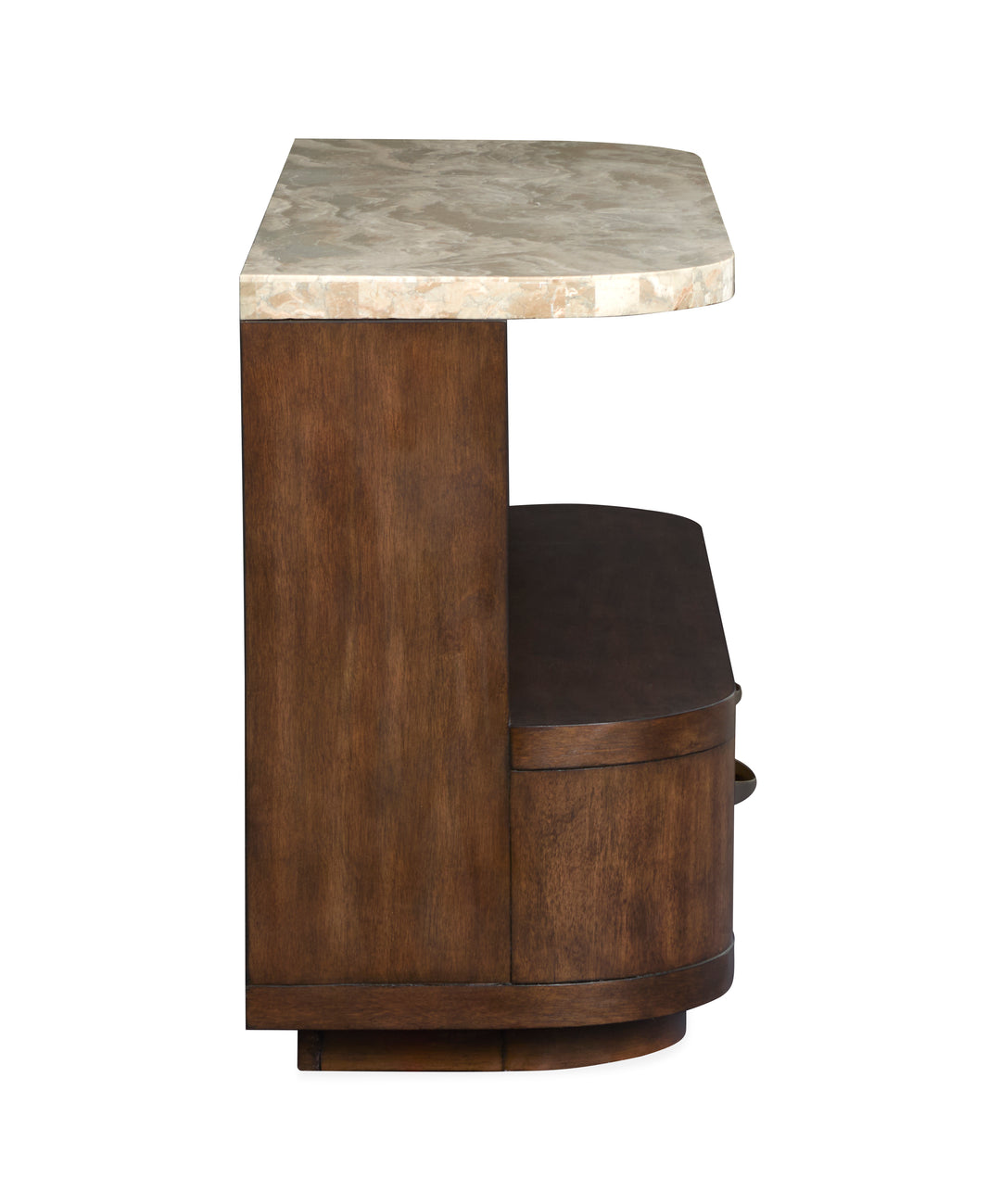 Mcpherson Burnt Umber Demilune Sofa Table - T6351-75