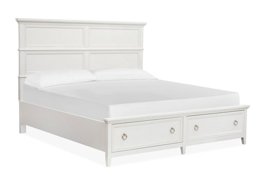 Juniper Hill Whisper White King Panel Storage Bed - B6478-64A
