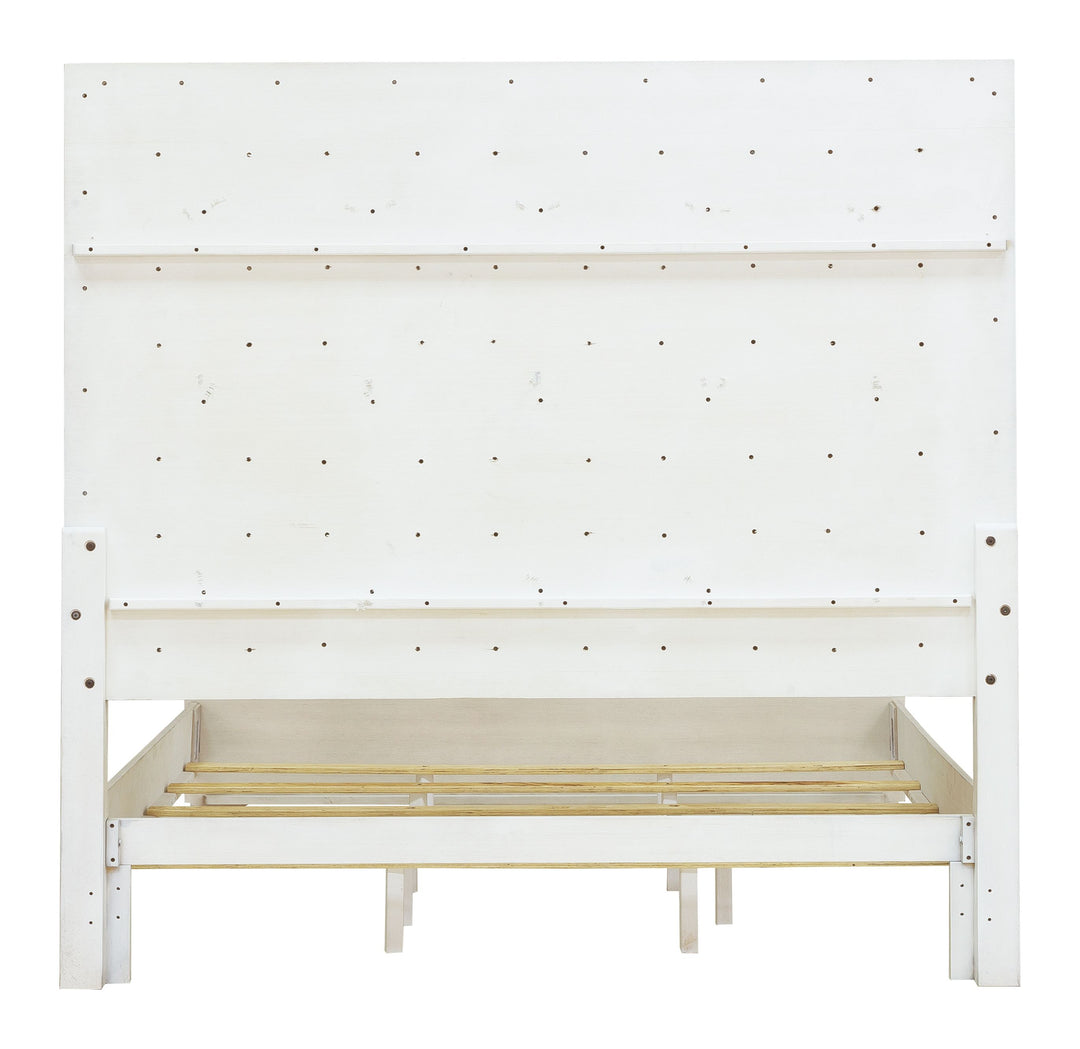Camila Creamy White King Upholstered Bed - P269-BR-K3