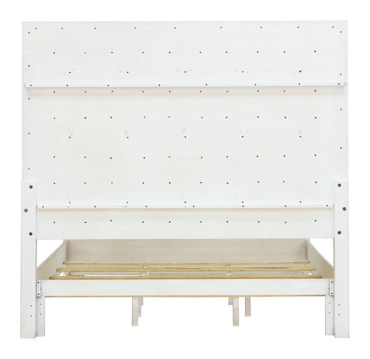 Camila Creamy White King Upholstered Bed - P269-BR-K3