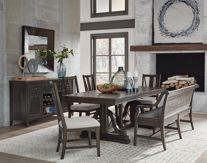 Westley Falls Graphite Upholstered Side Chair - Set of 2 - D4399-62
