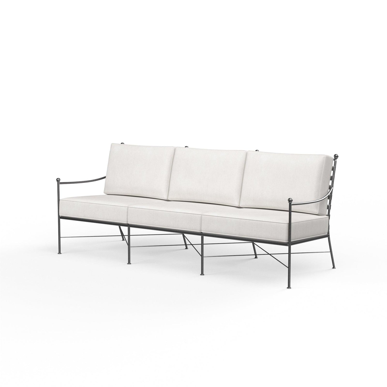 Sunset West Provence Sofa in Canvas Flax w/ Self Welt OUTDOOR SOFAS + SECTIONALS