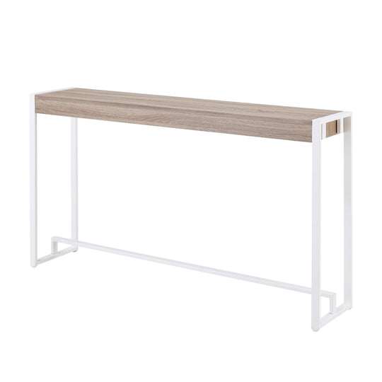 SEI Furniture Holly & Martin Macen Console - Mocha Gray w/ White CONSOLE TABLES
