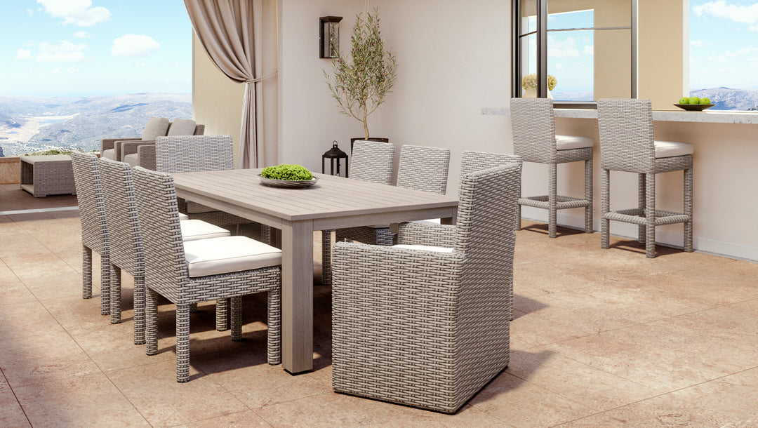 American Home Furniture | Sunset West - Coronado Armless Dining Chair in Canvas Flax w/ Self Welt