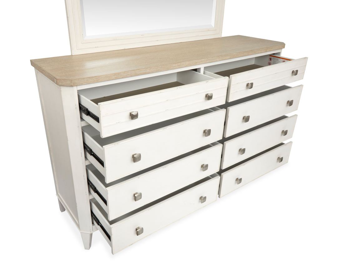 Echo Isles Sea Pearl And Driftwood Double Drawer Dresser - B6310-22