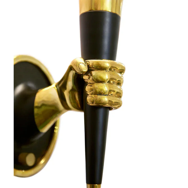 Brass Hand Sconce