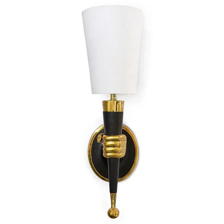 Brass Hand Sconce