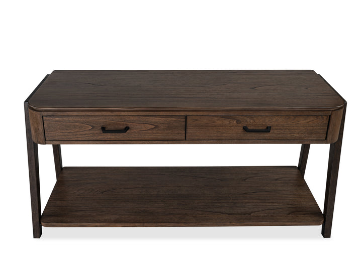 Hallie Milk Chocolate And Dark Chocolate Rectangular Sofa Table - T6355-73