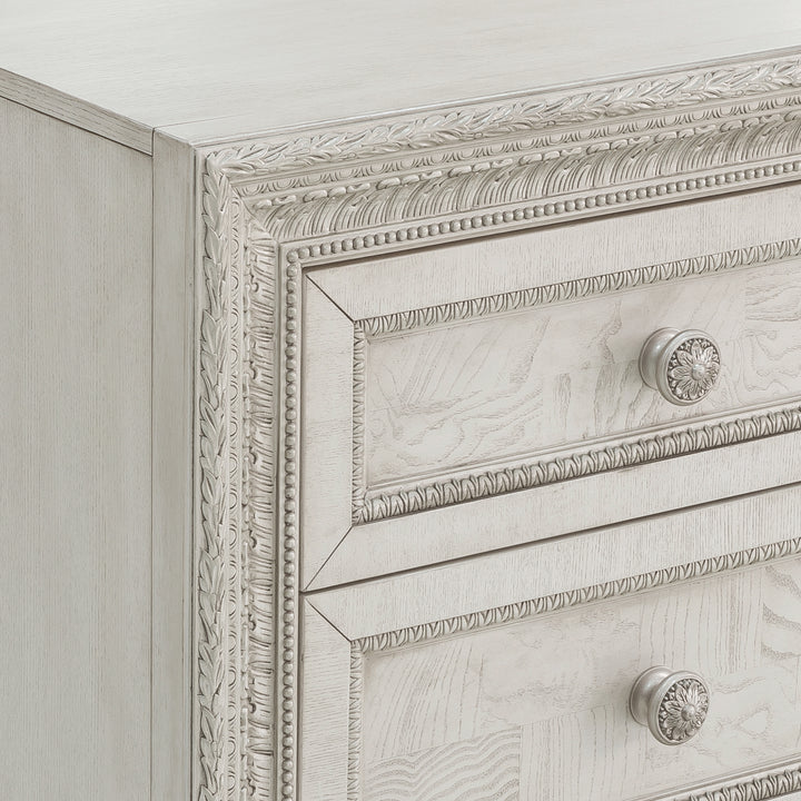 Camila Creamy White 2 Drawer Nightstand - P269140S