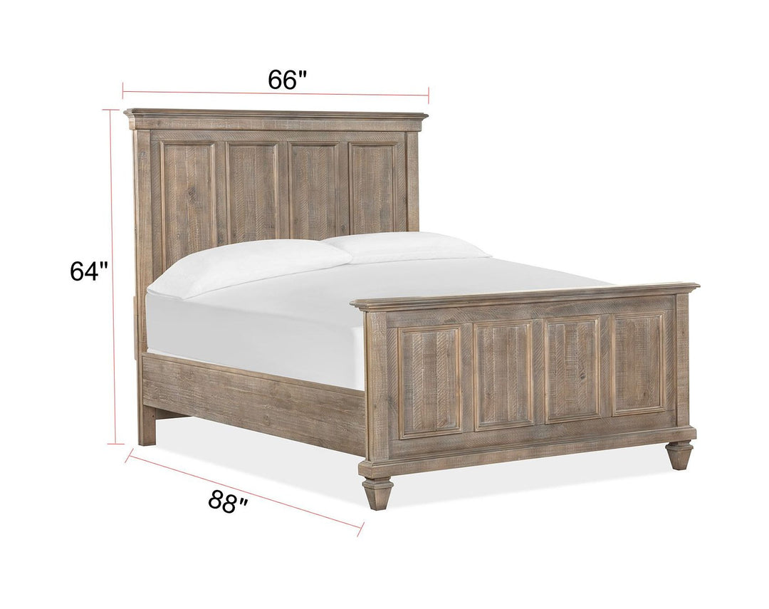 Lancaster Dovetail Grey Queen Panel Bed - B4352-54