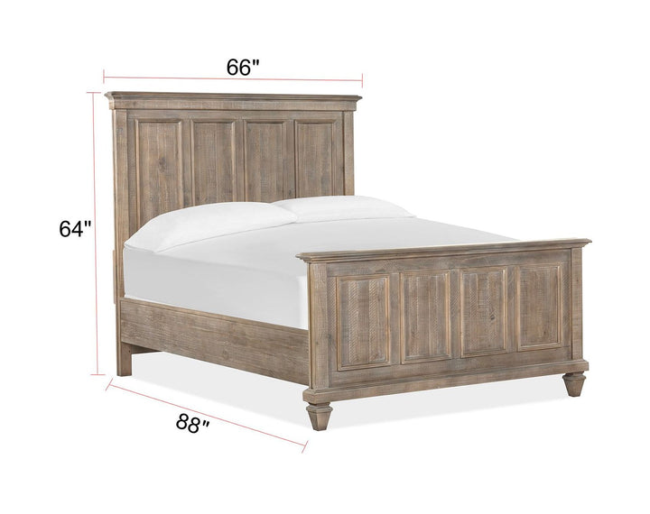 Lancaster Dovetail Grey Queen Panel Bed - B4352-54