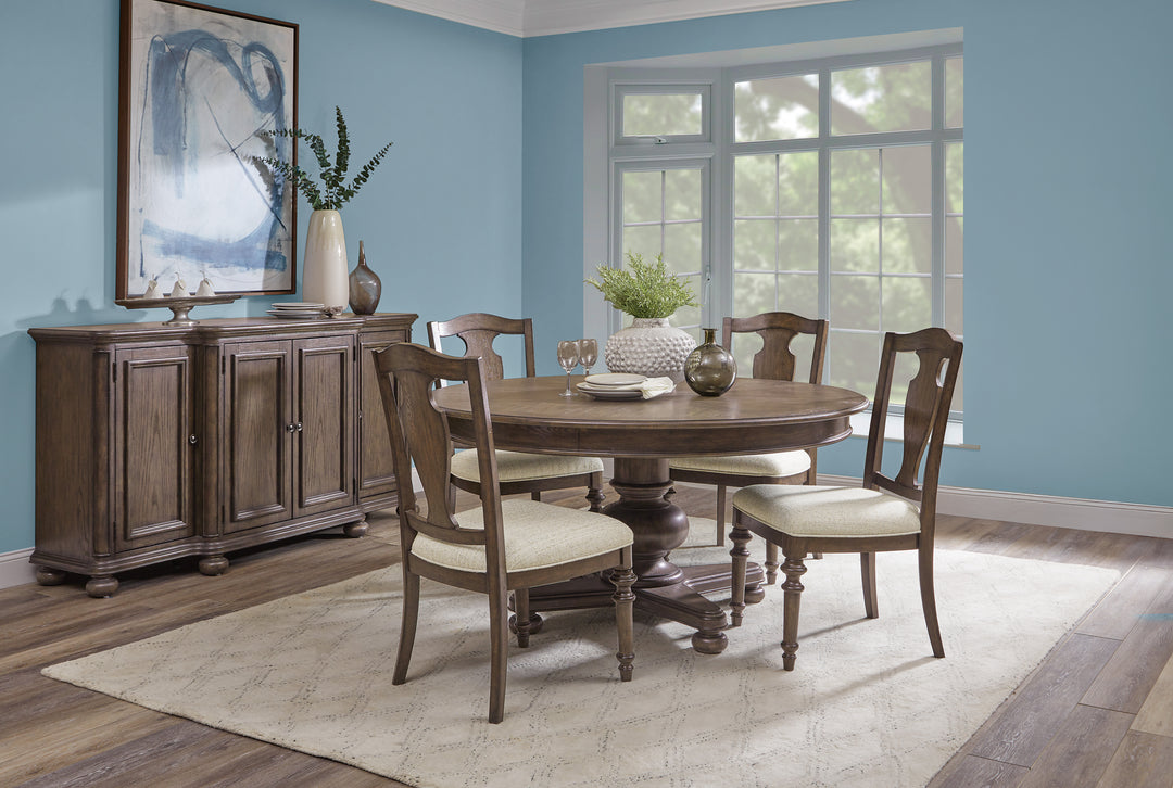 Saddle Creek Timber Brown Round Dining Table - P412-DR-K1