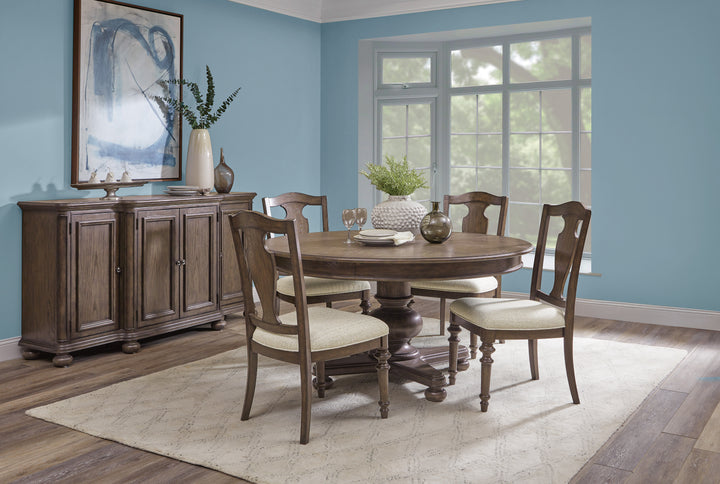 Saddle Creek Timber Brown Round Dining Table - P412-DR-K1