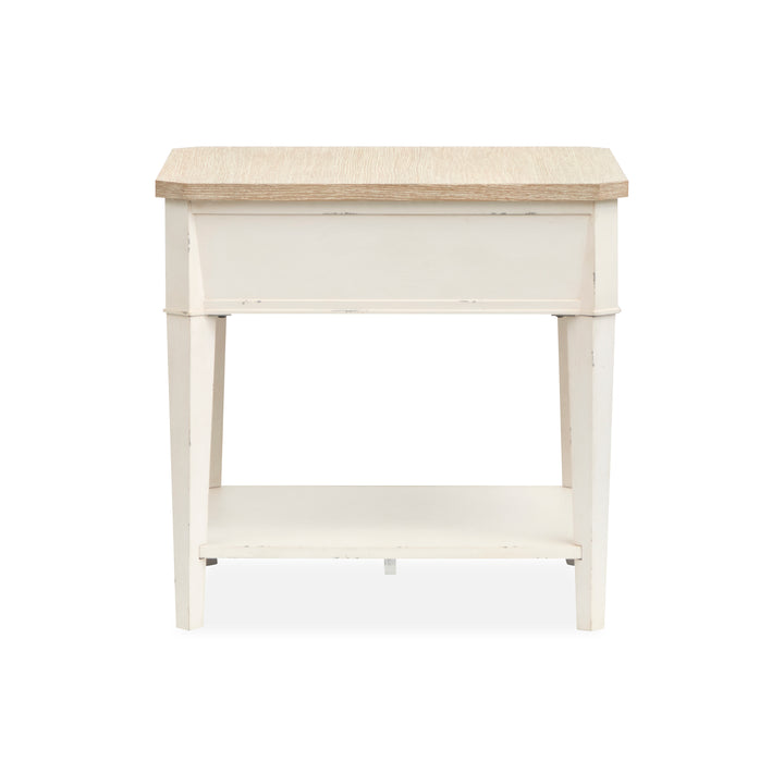 Echo Isles Sea Pearl And Driftwood Rectangular End Table - T6310-03