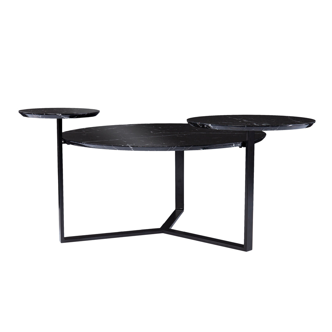 American Home Furniture | SEI Furniture - Saxelby Faux Marble Cocktail Table