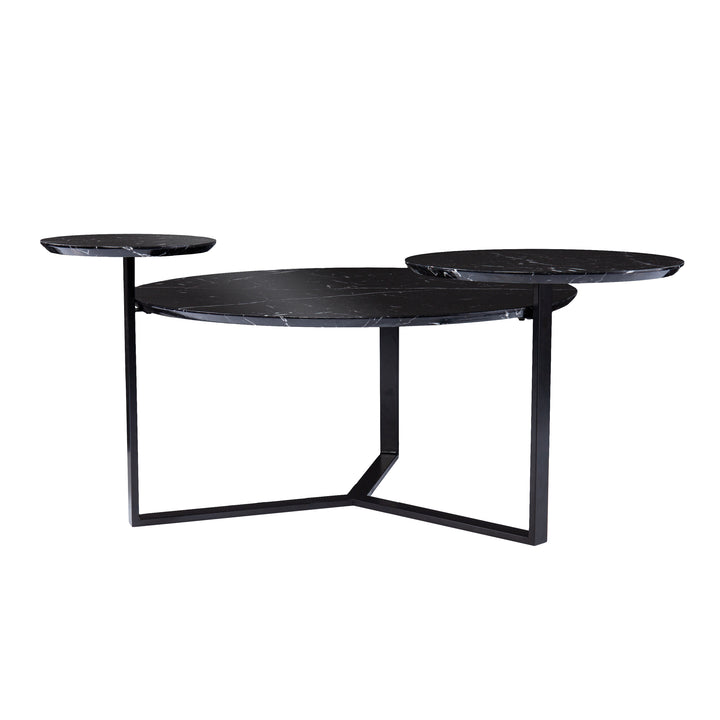 American Home Furniture | SEI Furniture - Saxelby Faux Marble Cocktail Table