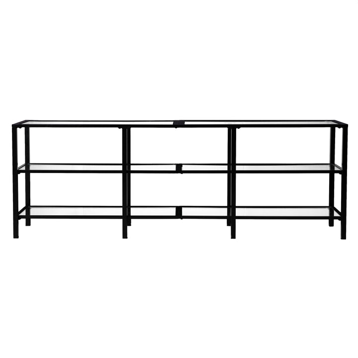 American Home Furniture | SEI Furniture - Tyler Metal/Glass Media Stand – Transitional Style - Black