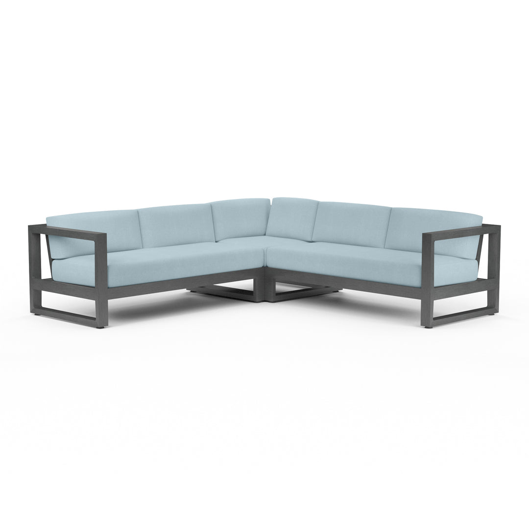 Redondo Sectional in Canvas Skyline, No Welt