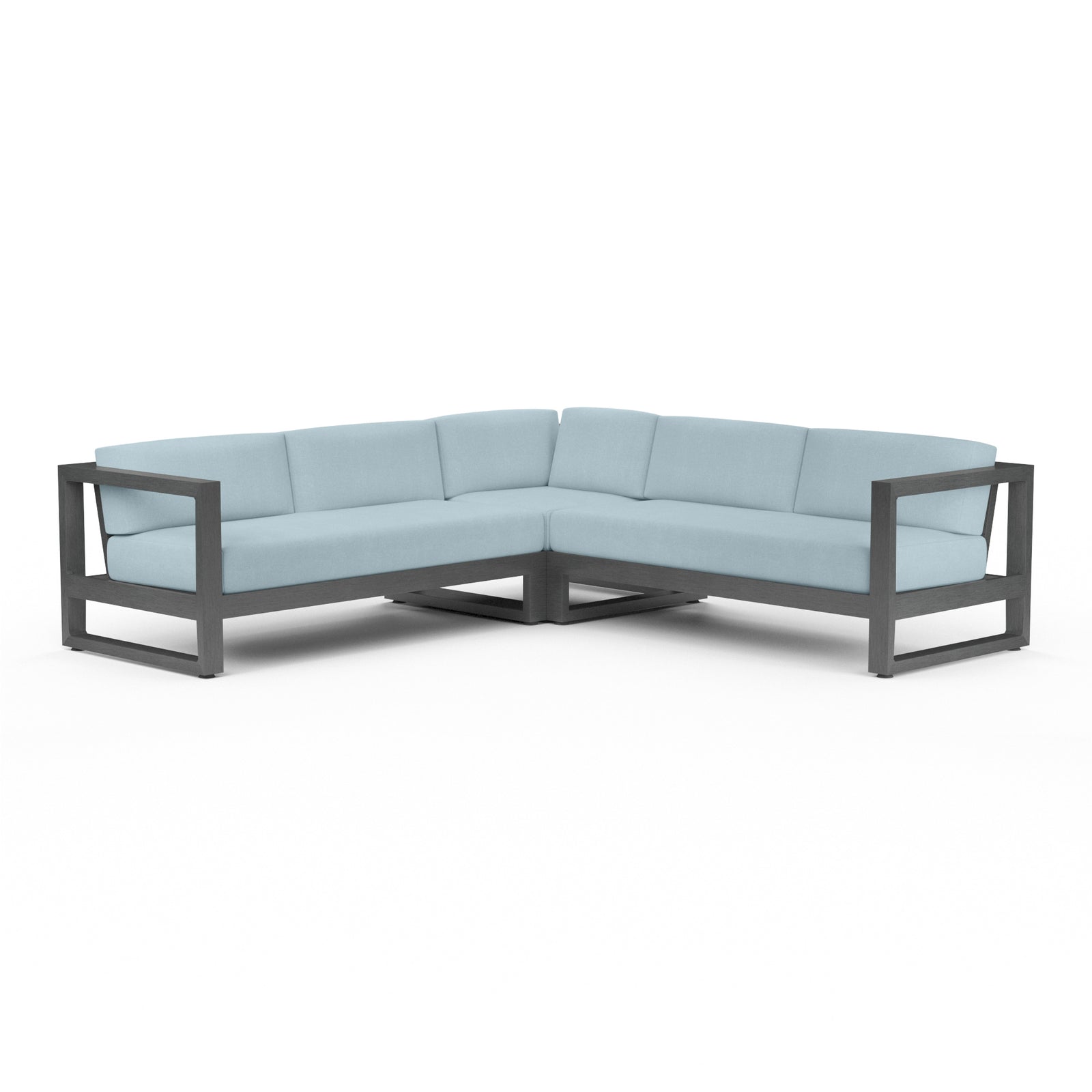 Redondo Sectional in Canvas Skyline, No Welt