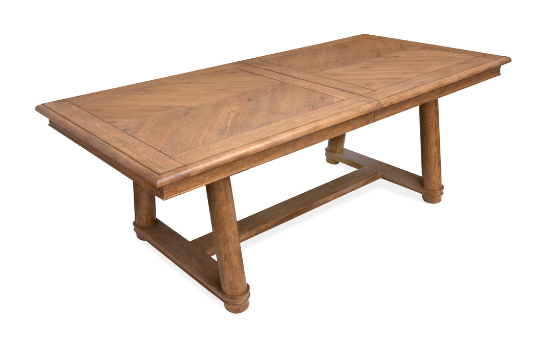 Woodward Dark Clove Trestle Extendable Dining Table - D6521-21