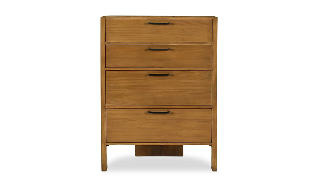 Lachlan 4 Drawer Chest Brown - AmericanHomeFurniture