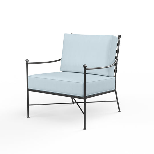 Provence Club Chair in Canvas Skyline w/ Self Welt