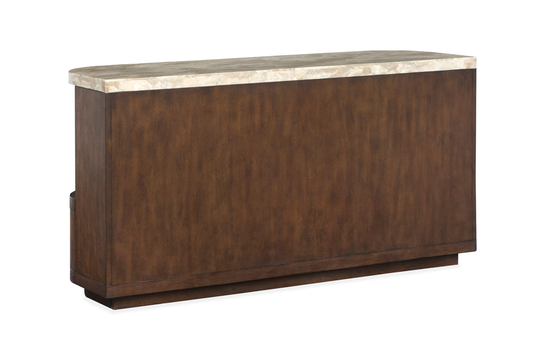 Mcpherson Burnt Umber Demilune Sofa Table - T6351-75