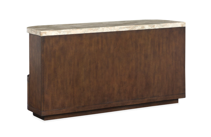 Mcpherson Burnt Umber Demilune Sofa Table - T6351-75