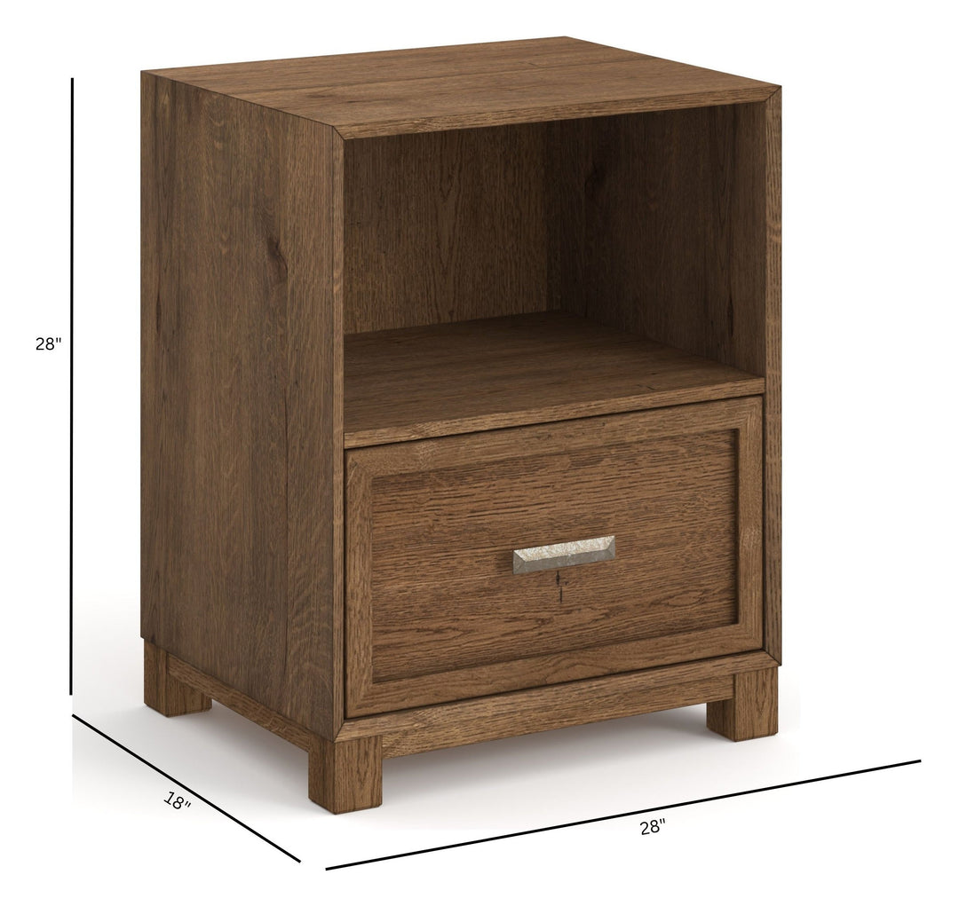 Laurel Ridge Brown Drawer Nightstand - B6610-01