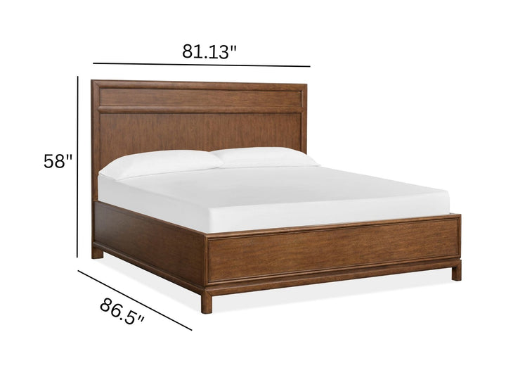 Ridgefield Russet King Panel Bed - B6436-64