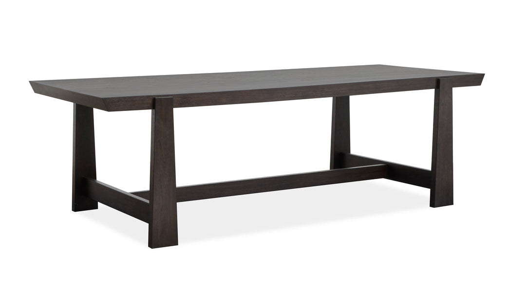 Tauren Coffee Bean Trestle Dining Table - D6434-21