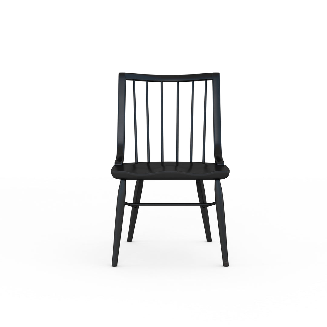 American Home Furniture | A.R.T. Furniture - Frame Windsor Side Chair, Black - Set of 2