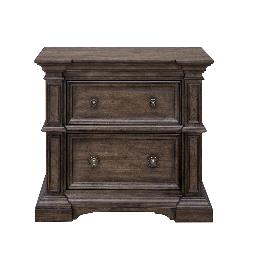 Woodbury Two Drawer Nightstand with USB - AmericanHomeFurniture