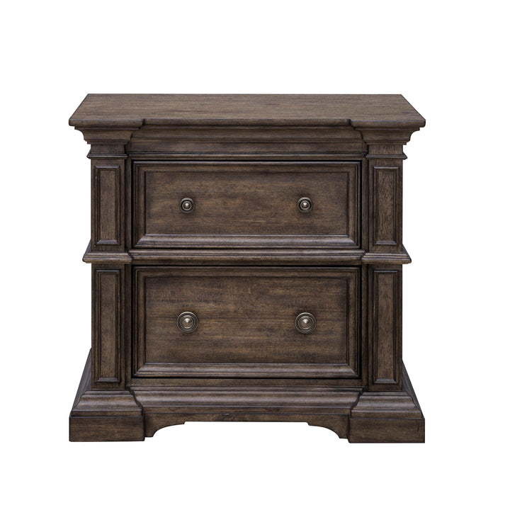 Woodbury Two Drawer Nightstand with USB - AmericanHomeFurniture