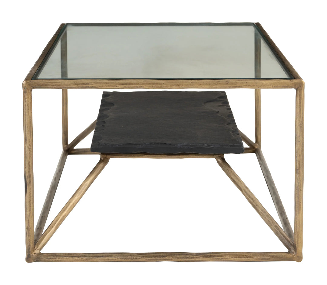 Ranol Coffee Table Brass - AmericanHomeFurniture