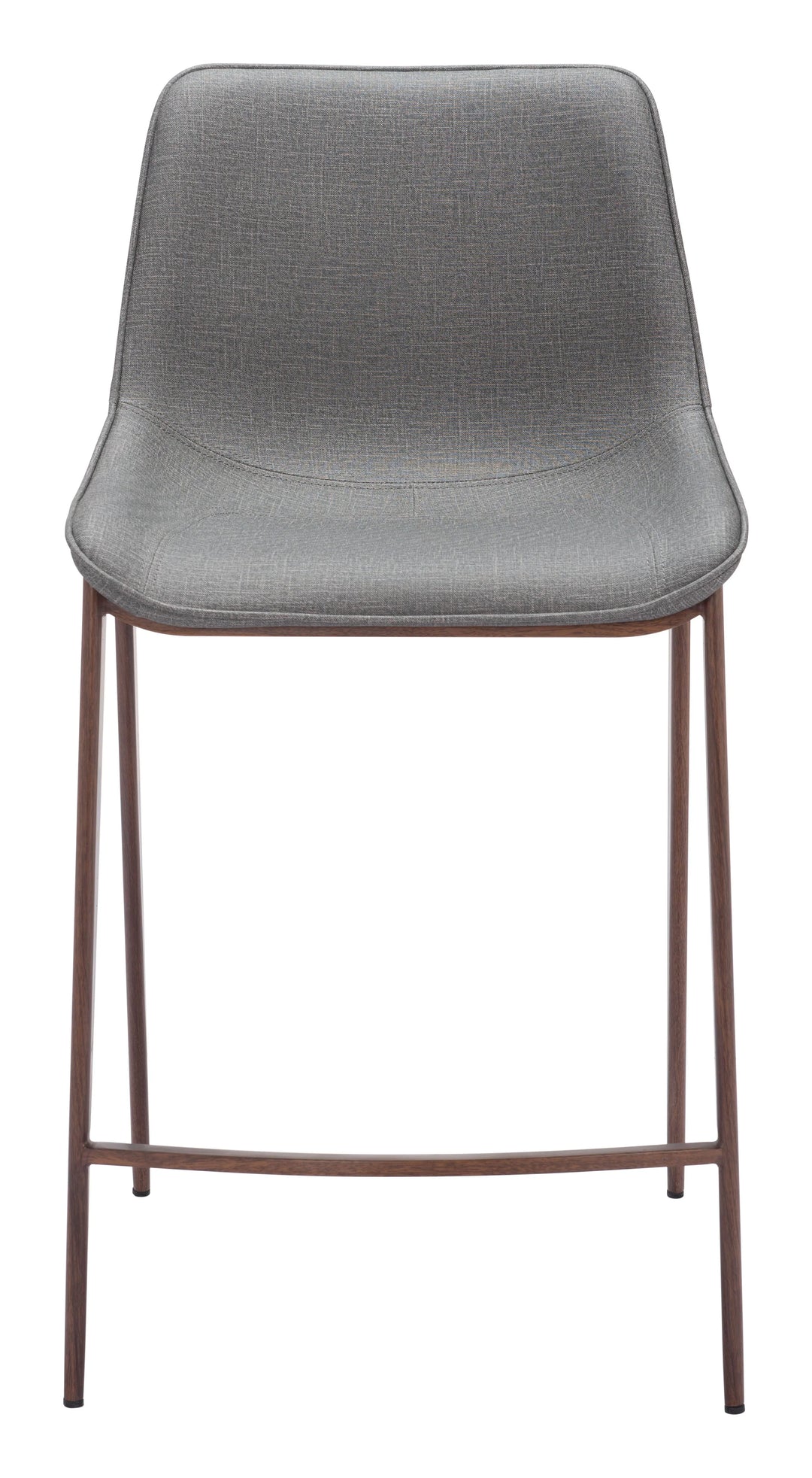 Magnus Counter Stool (Set of 2) Slate Gray & Walnut - AmericanHomeFurniture
